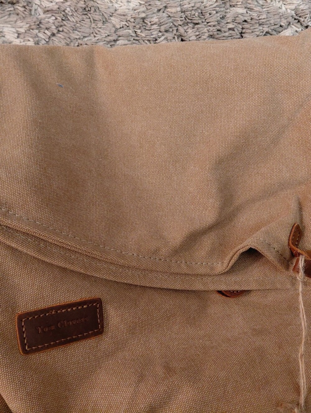 Tom Clover Dark Tan Large Crossbody Bag